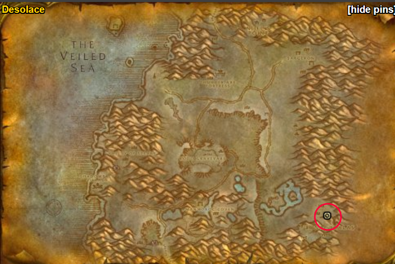 Desolace map