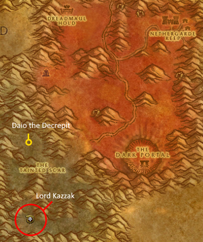 Blasted Lands map