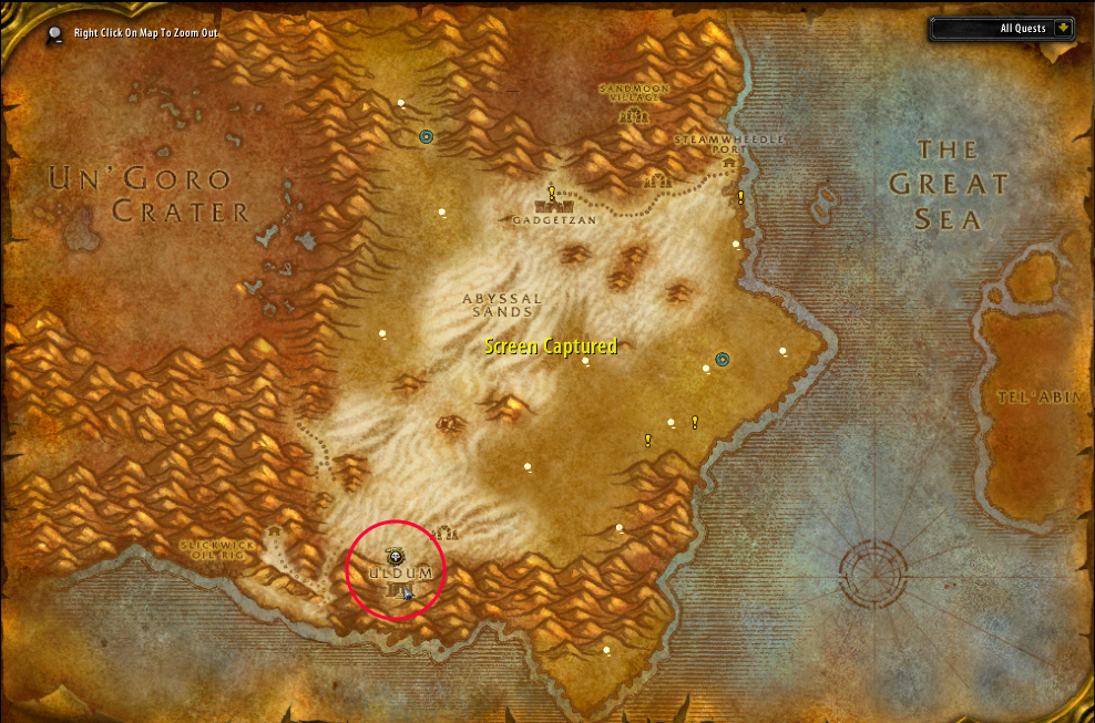Tanaris map